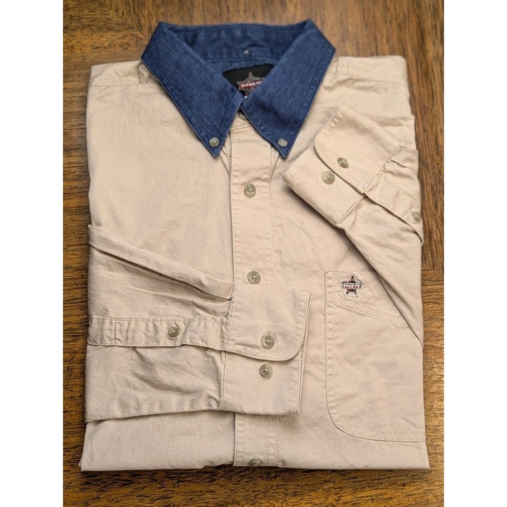 PBR Bull Riding Shirt Mens XL  Long Sleeve Button Down